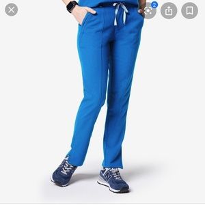 FIGs Cobija scrub pant w/ zipper ankles (navy, LG)